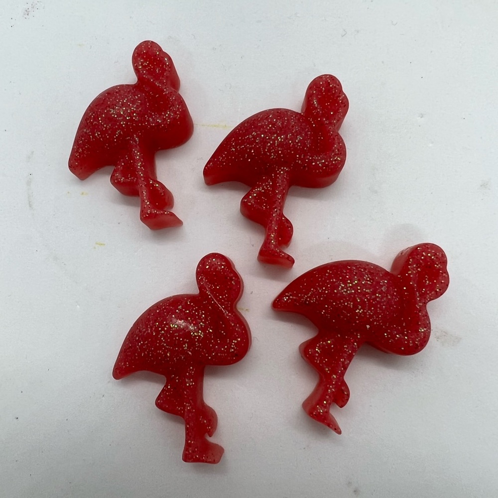 Flamingo 🦩 Flamingos Glitter Magnets Set of 4 - Bundle and Save!